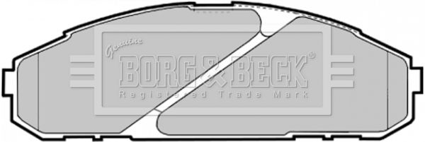 BORG & BECK Комплект тормозных колодок, дисковый тормоз BBP1585